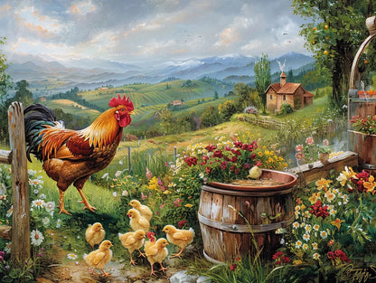 Farmyard Family Wooden Jigsaw Puzzle