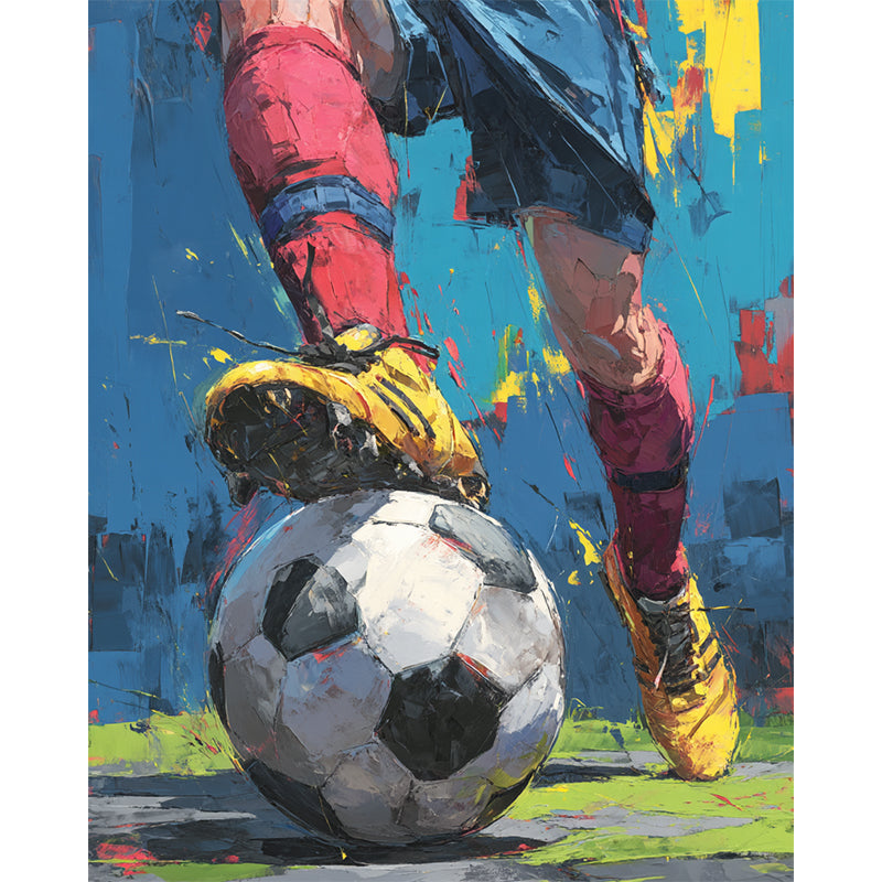 Soccer Art Wooden Jigsaw Puzzle