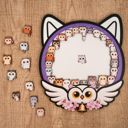 Enchanted Owl Gathering Display Puzzle