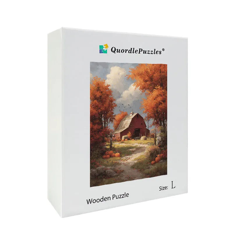 Autumnal Barn Wooden Jigsaw Puzzle