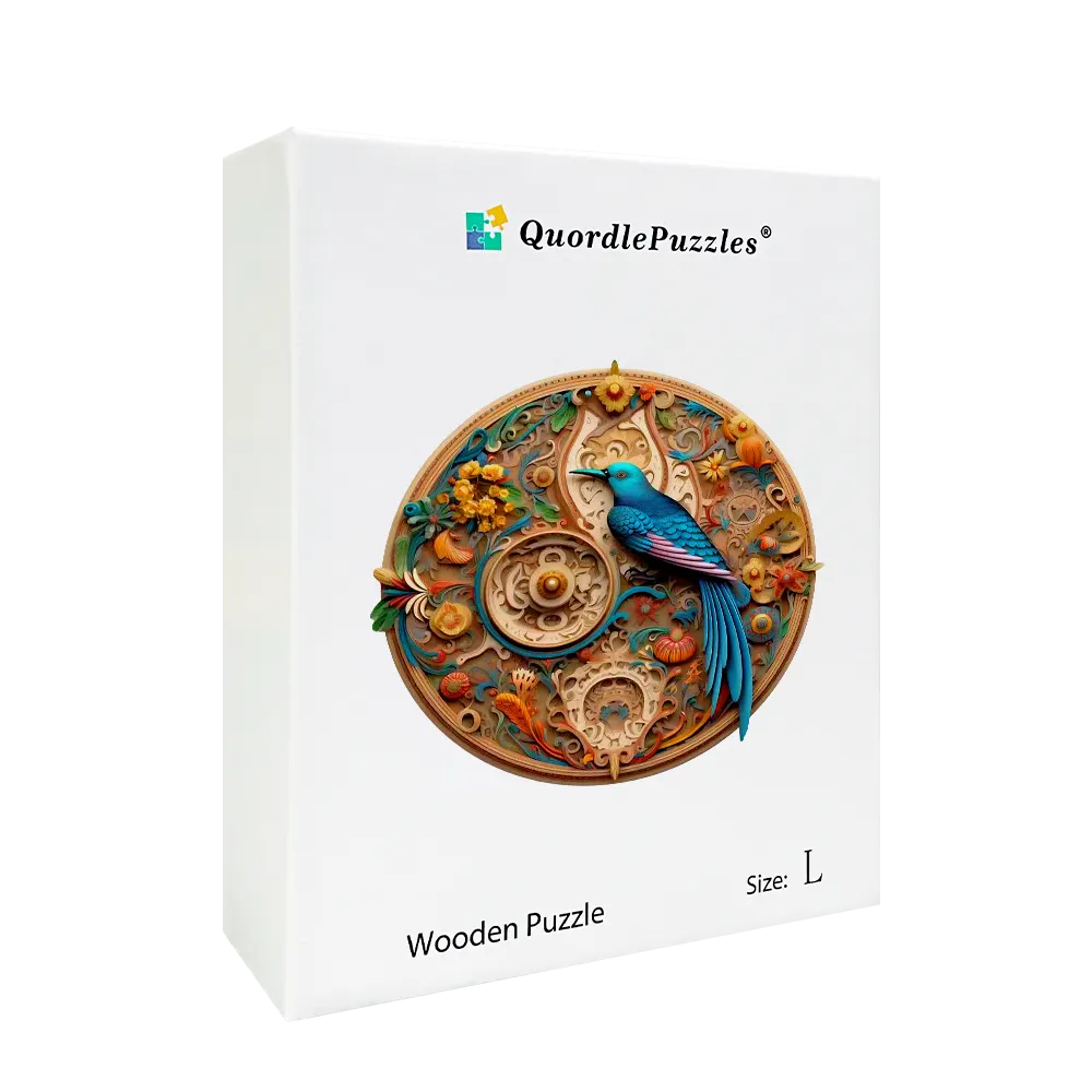 Bird and bloom 3 Wooden Jigsaw Puzzle