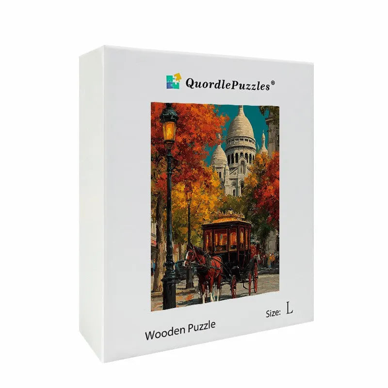 Paris Autumn Wooden Jigsaw Puzzle