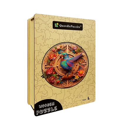 Bird and bloom1 Wooden Jigsaw Puzzle
