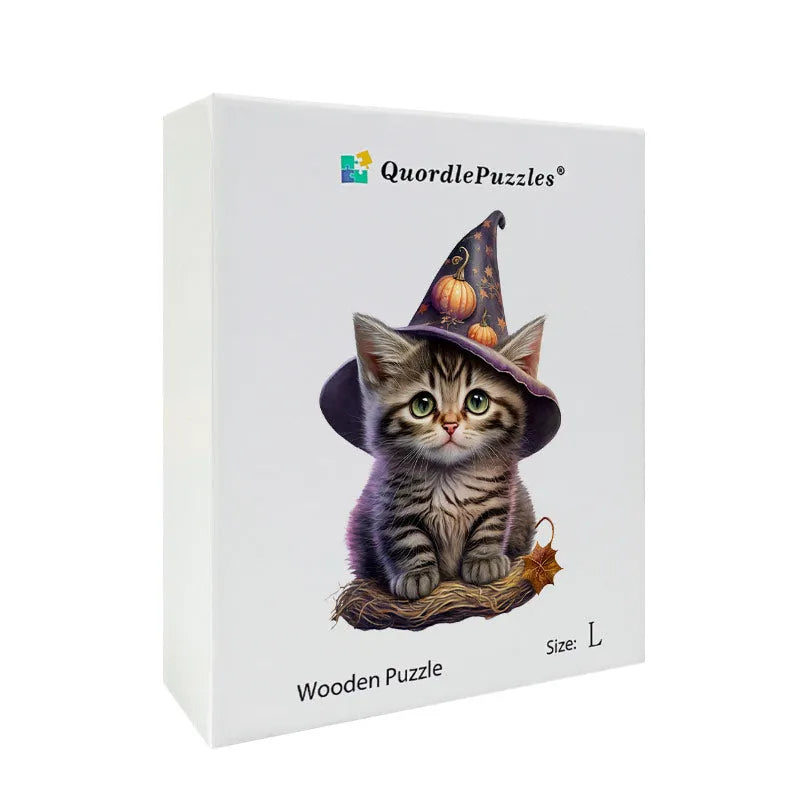 🔥LAST DAY 84% OFF - Cute Kitten and Halloween Pumpkin